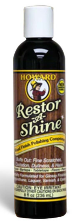 Howard Restor-A-Shine Wood Finish Polishing Compound 8oz