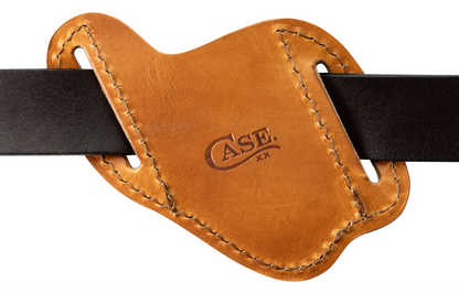 Case Knife Open Top Brown Leather Belt Sheath 50308