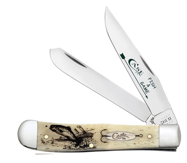 Case Knife Fish and Game Natural Bone Trapper 9144591