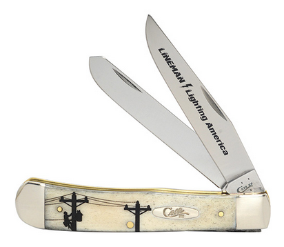 Case Knife Natural Bone Trapper Lineman 9144560