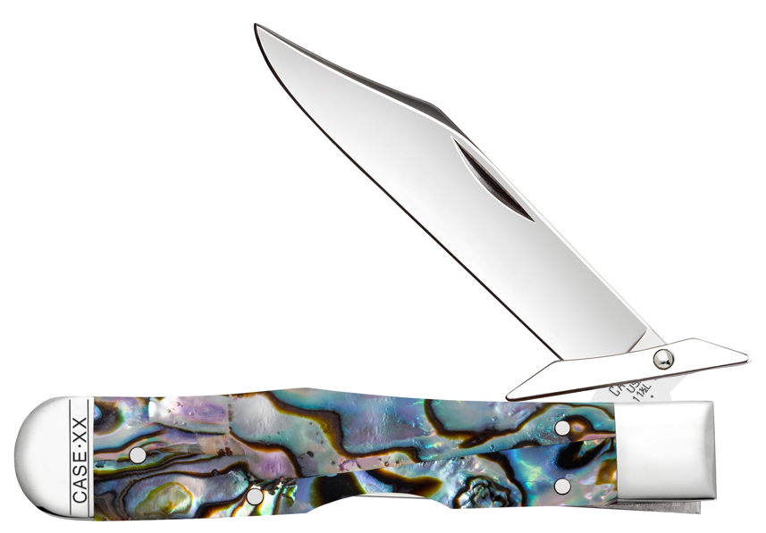 Case Knife Abalone Smooth Cheetah Cub 12040