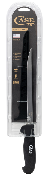 Case Knife Black Synthetic Fillet Knife 8-inch 65671