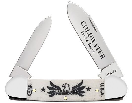 Case Knife 2026 Event Knife Natural Bone Smooth Canoe 11328