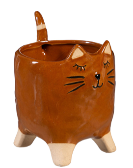 Ceramic Cat Planter