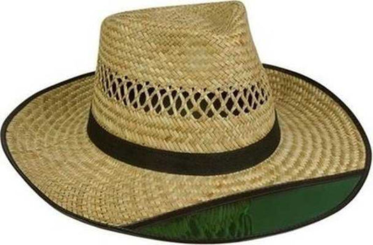 Turner Hat MEDIUM Green Visor Straw Hat